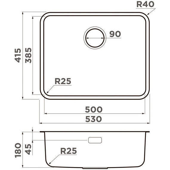 Кухонная мойка + смеситель Omoikiri 4997408 + SHINAGAWA-BN 4994230, нержавеющая сталь - фото 5
