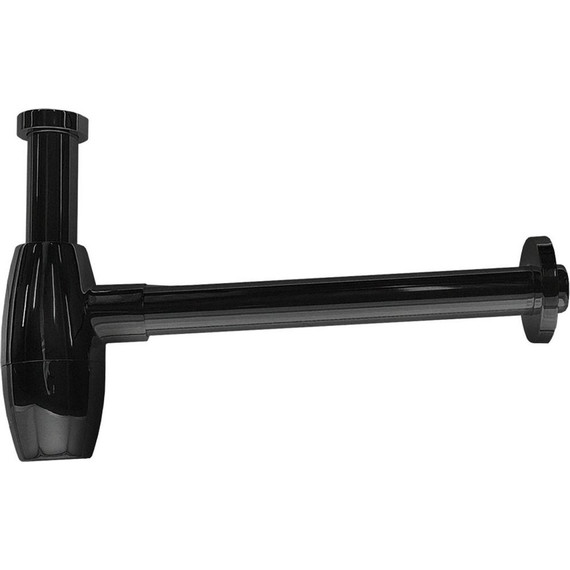 Сифон для умывальника Azario G 1 1/4 AZ-115-BL, чёрный матовый - фото 