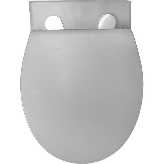 Унитаз подвесной безободковый Azario Keras AZ-99046G с тонкой крышкой микролифт, серый матовый, Цвет производителя: серый матовый - фото 7