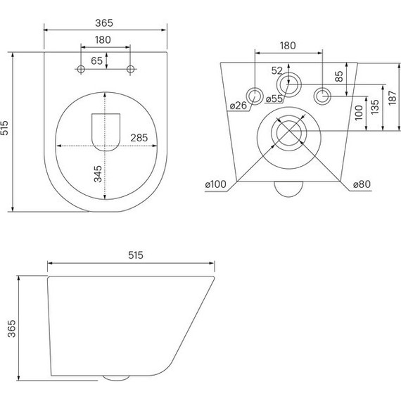 Инсталляция с подвесным унитазом комплект: Iddis Basic BASC020i73, сиденье микролифт, кнопка смыва чёрная - фото 3