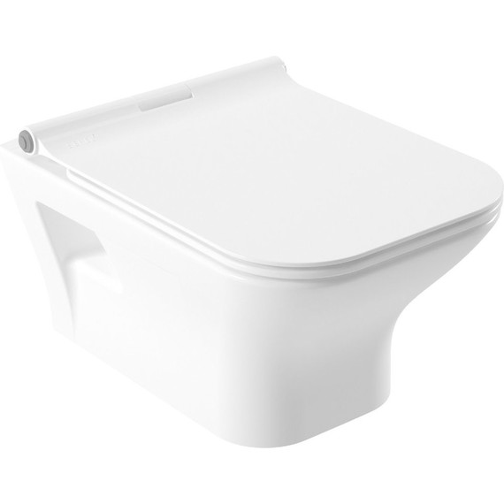 Унитаз подвесной Serel Nita NT10SL с тонкой крышкой микролифт - фото 