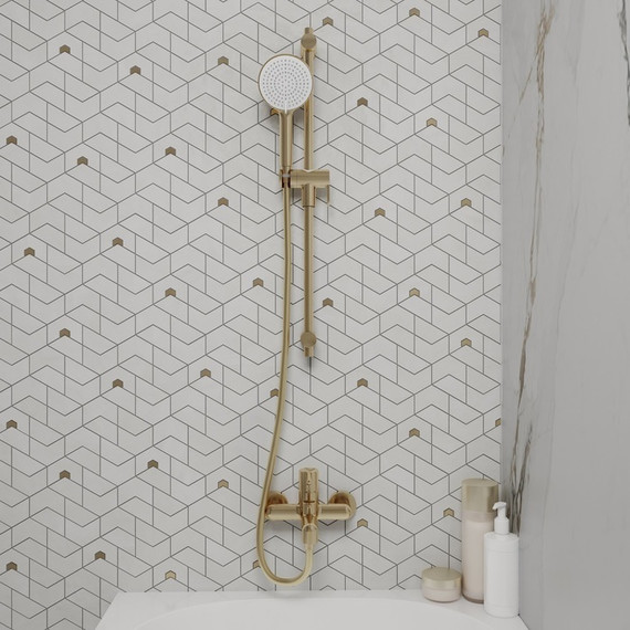 Душевая штанга Iddis Ray RAY70MGi17, золото матовое - фото 4