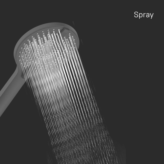 Ручной душ Milardo Rora ROR4FBRM18, чёрный матовый - фото 9