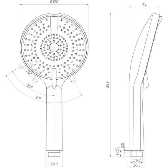 Ручной душ Milardo Rora ROR4FWRM18, белый матовый - фото 3