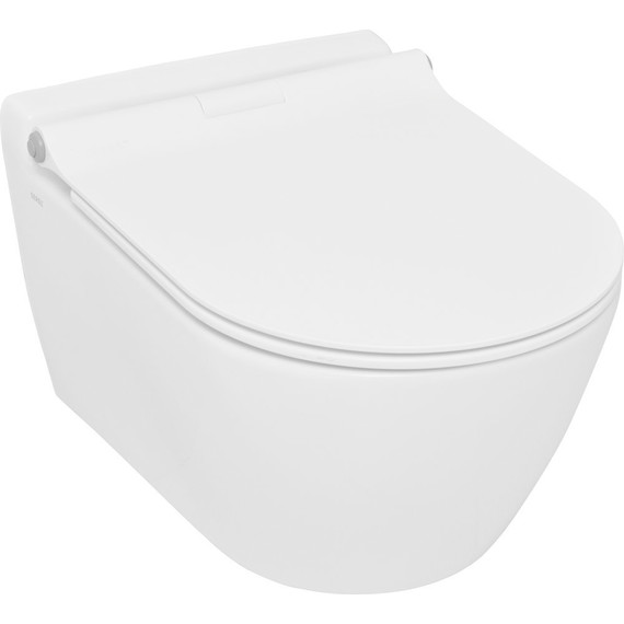 Унитаз подвесной Serel Smart SM25SL с тонкой крышкой микролифт - фото 