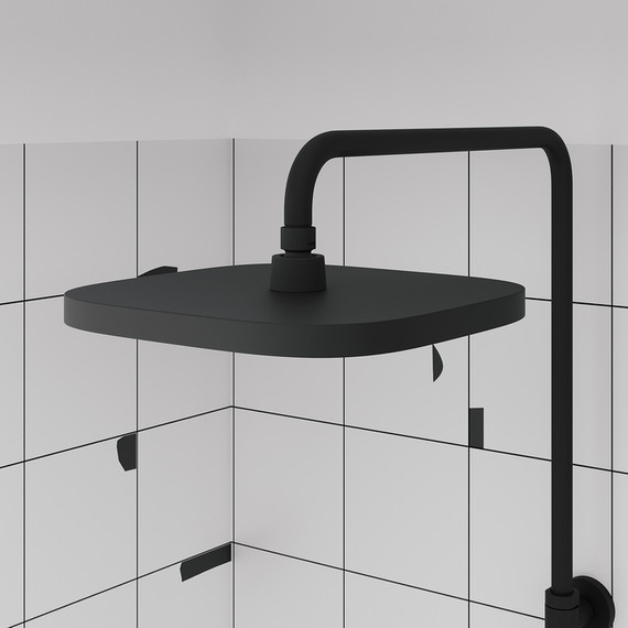 Душевая стойка с термостатом Iddis SpaHome SPHBLTKi06, чёрный матовый - фото 7