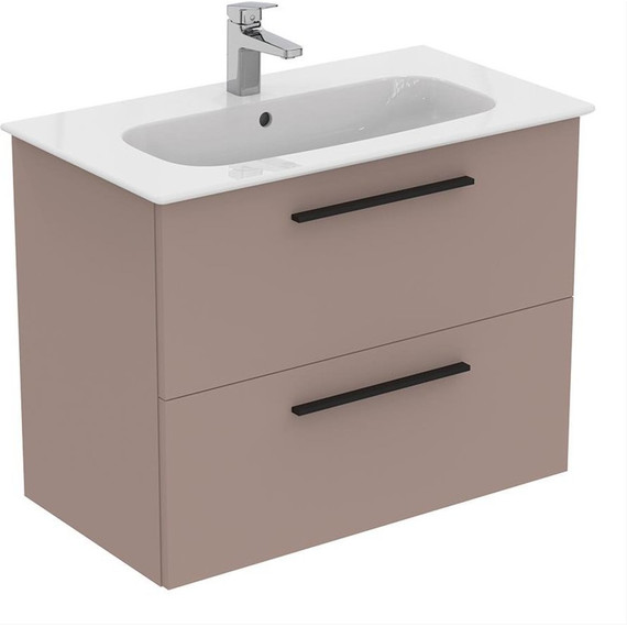 Тумба подвесная с раковиной Ideal Standard 80 см i.Life A T5256NH+T462001 - фото 