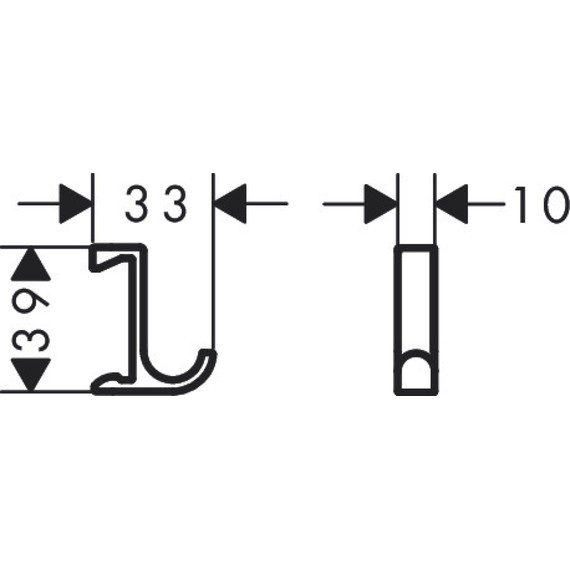 Двойной крючок Hansgrohe WallStoris 27929700, белый матовый - фото 2