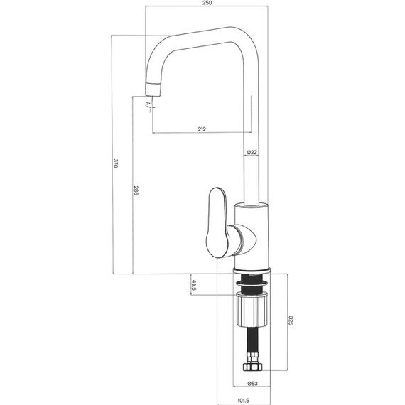Смеситель для кухни Milardo Poli POLSBL0M05 - фото 4