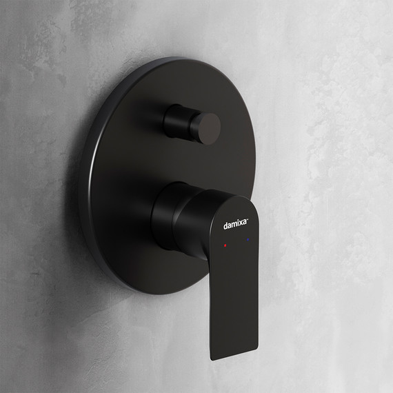 Смеситель для ванны Damixa Apollo 477100300 со скрытой частью, чёрный., Цвет производителя: чёрный - фото 5