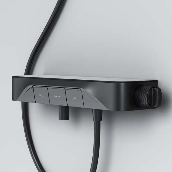 Смеситель для ванны AM.PM Func F8F10522, чёрный, Цвет производителя: чёрный - фото 6