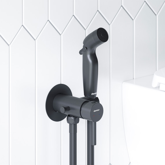 Набор для гигиенического душа Damixa Option 211000300, чёрный - фото 5