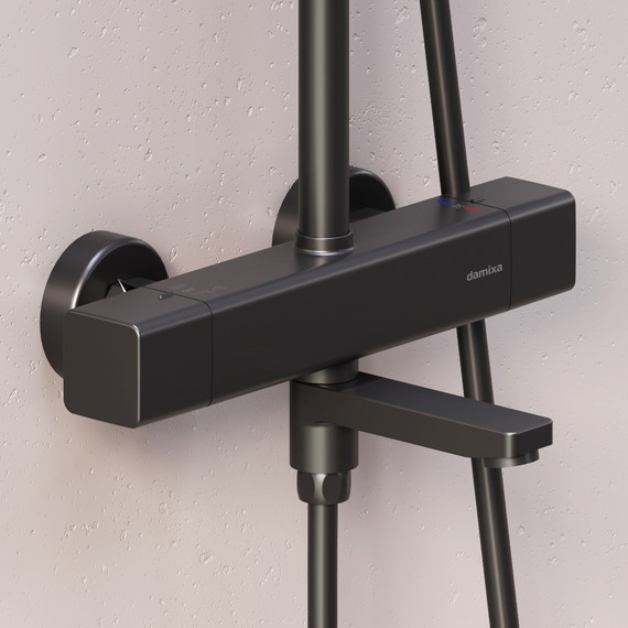 Душевая система c термостатом Damixa Gala 953810300, чёрный - фото 5