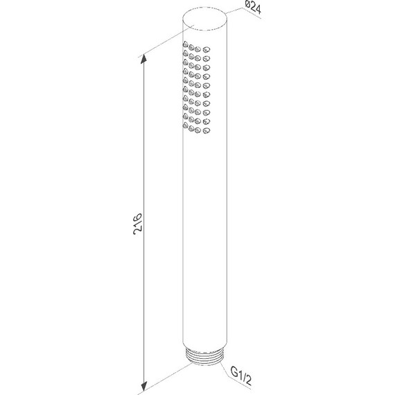Лейка для душа Damixa Scandinavian Pure 936020300, чёрный - фото 4