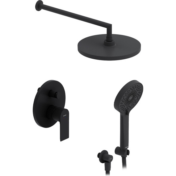 Душевая система для душа Damixa Apollo 947520300, чёрный - фото 2