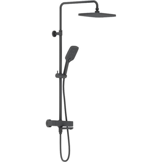 Душевая система c термостатом Damixa Gala 953810300, чёрный - фото 