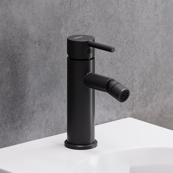 Смеситель для биде  Damixa Scandinavian Pure 360240300 с донным клапаном, чёрный, Цвет производителя: чёрный - фото 5