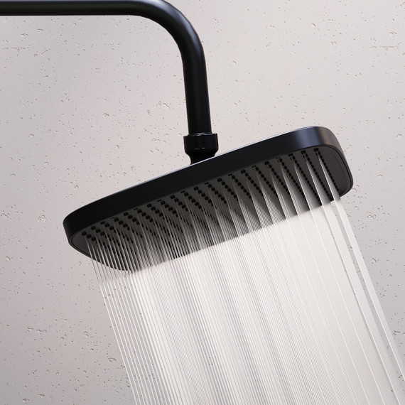 Душевая система c термостатом Damixa Gala 953770300 и гигиеническим душем, чёрный - фото 7