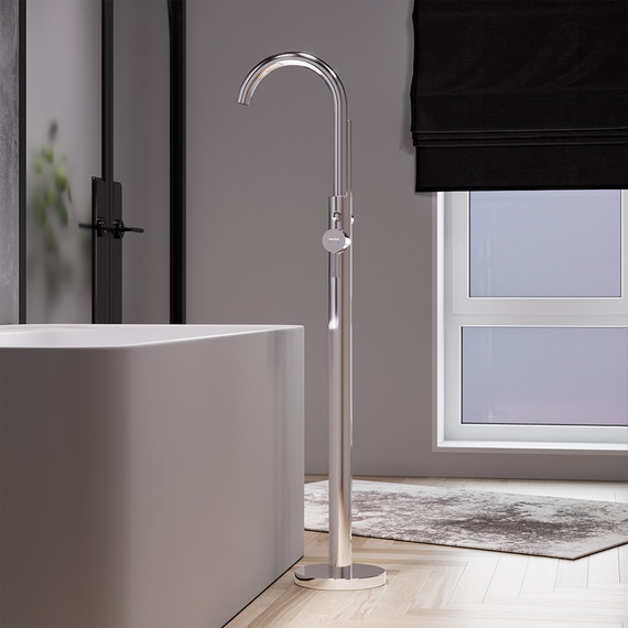 Смеситель для ванны отдельностоящий Damixa Scandinavian Pure 365000000, Цвет производителя: хром - фото 5