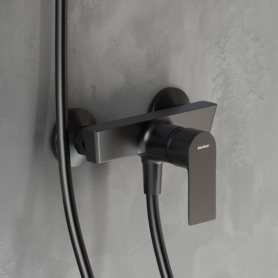 Смеситель для душа Damixa Apollo 472000300, чёрный, Цвет производителя: чёрный - фото 5