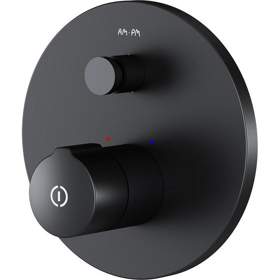 Смеситель для ванны AM.PM X-Joy F85A45722 TouchReel со скрытой частью, чёрный - фото 