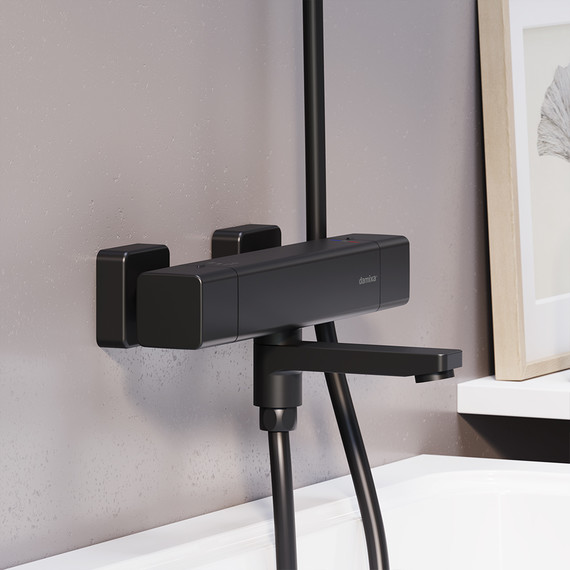 Смеситель для ванны Damixa Gala 533000300, чёрный, Цвет производителя: чёрный - фото 3