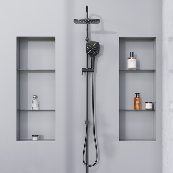 Душевая система Damixa Eclipse 931000300 без смесителя, чёрный - фото 3