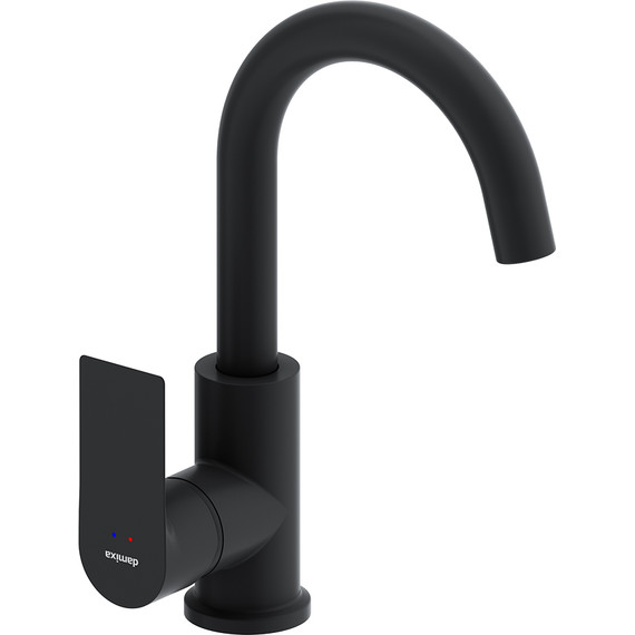 Cмеситель для раковины Damixa Apollo 470220300, чёрный, Цвет производителя: чёрный - фото 