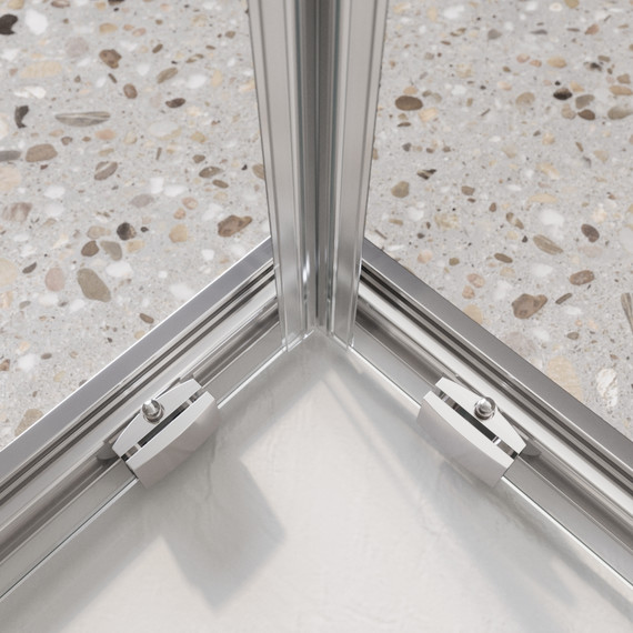 Душевое ограждение BelBagno 125x100 см LUCE-AH-21-125/100-C-Cr, хром/прозрачное - фото 4