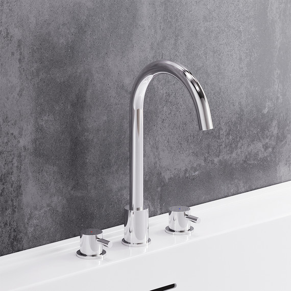 Смеситель для раковины встраиваемый Damixa Scandinavian Pure 360200000, Цвет производителя: хром - фото 5