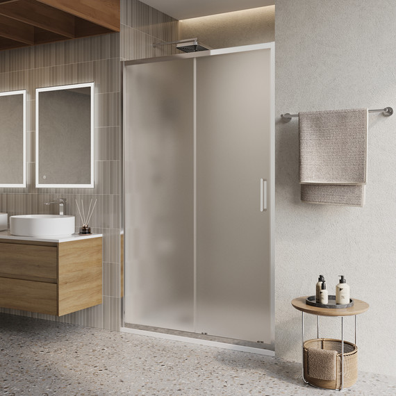 Душевая дверь BelBagno 120 см LUCE-BF-1-120-P-Cr, хром/матовое - фото 