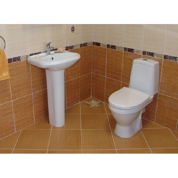 Унитаз напольный Sanita Лада комфорт WC.CC/Lada/2-DM/WHT.G/S1 с крышкой микролифт - фото 4