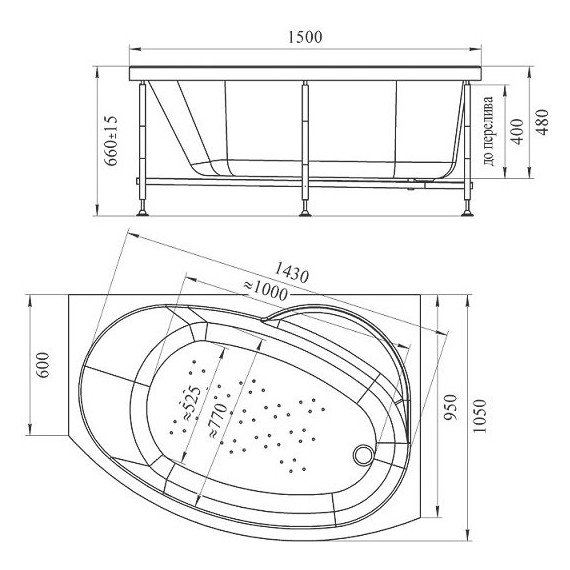 Панель фронтальная Радомир Монти 150 R - фото 3