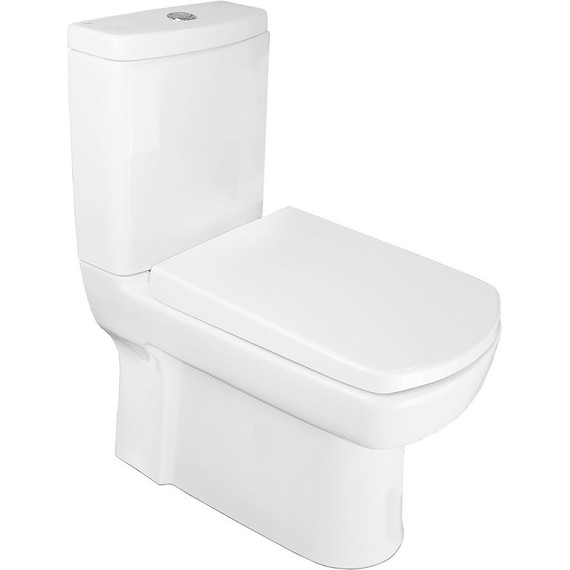 Унитаз-компакт безободковый  Kale BASICS с крышкой микролифт - фото 