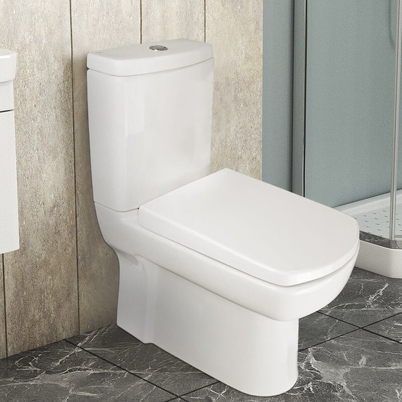 Унитаз-компакт безободковый  Kale BASICS с крышкой микролифт - фото 16