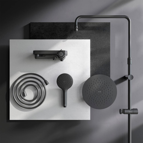 Душевая стойка Am.Pm Like F0780722, черный, Цвет производителя: чёрный - фото 11