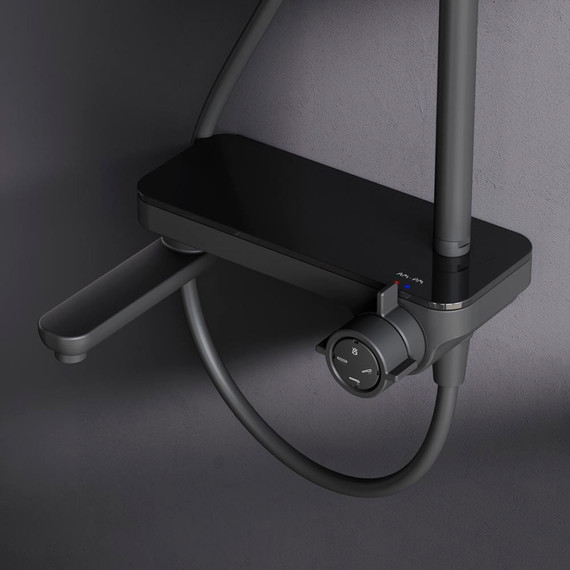 Душевая стойка Am.Pm Like F0780722, черный, Цвет производителя: чёрный - фото 10