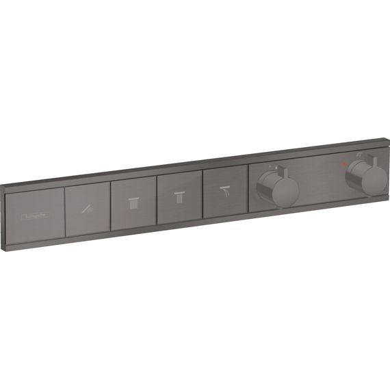 Смеситель для душа с термостатом Hansgrohe RainSelect 15382340, шлифованный чёрный хром - фото 