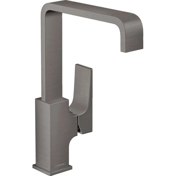 Смеситель для раковины высокий Hansgrohe Metropol 32511340, шлифованный чёрный хром - фото 