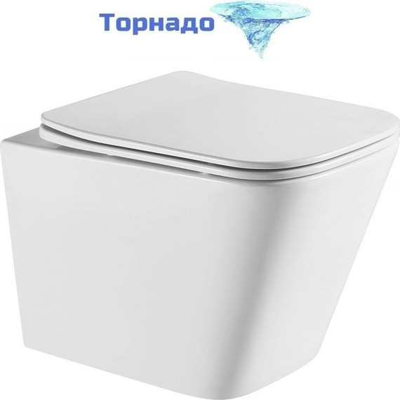 Инсталляция с подвесным унитазом комплект: Alcaplast AM101/1120-3:1 RU M70-0001 с подвесным безободковым унитазом Azario Teramo AZ-0052-UQ сиденье микролифт, крепление, кнопка смыва белый - фото 3