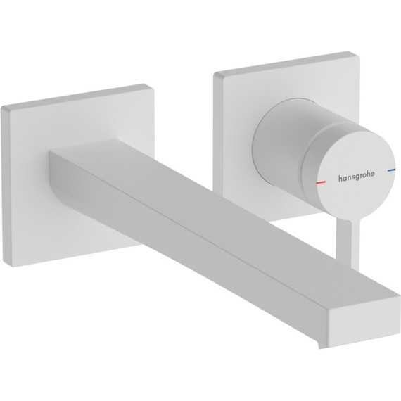 Смеситель для раковины настенный Hansgrohe Tecturis E 73051700, белый - фото 
