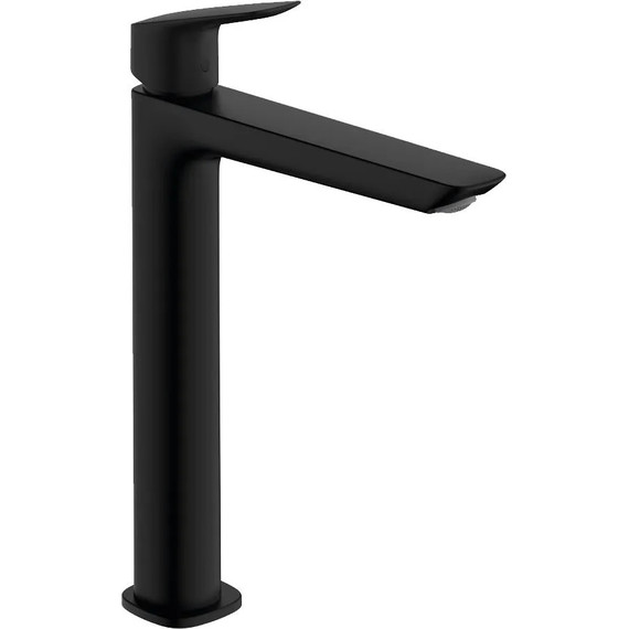 Смеситель для раковины высокий Hansgrohe Logis 71257670, чёрный матовый - фото 