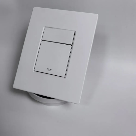 Инсталляция с подвесным унитазом комплект: Grohe Rapid SL 38772001+38732WM0 с подвесным безободковым унитазом Azario Teramo AZ-0052-UQ сиденье микролифт, крепление, кнопка смыва белый матовый, Цвет производителя: белый матовый - фото 18