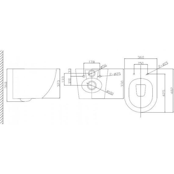 Инсталляция с подвесным унитазом комплект: Grohe Rapid SL 38772001+38732WM0 с подвесным безободковым унитазом BelBagno Uno BB3105CHR/SC сиденье микролифт, крепление, кнопка смыва белый матовый, Цвет производителя: белый матовый - фото 22