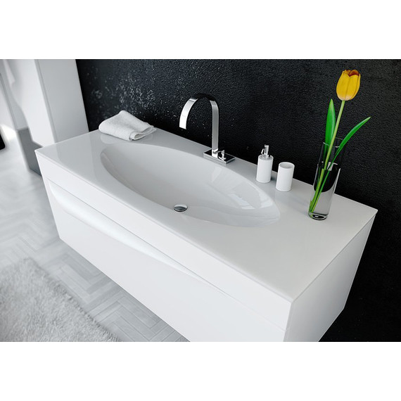 Тумба подвесная с раковиной Aqwella Clarberg Papyrus 120 см PAP0112E - фото 5