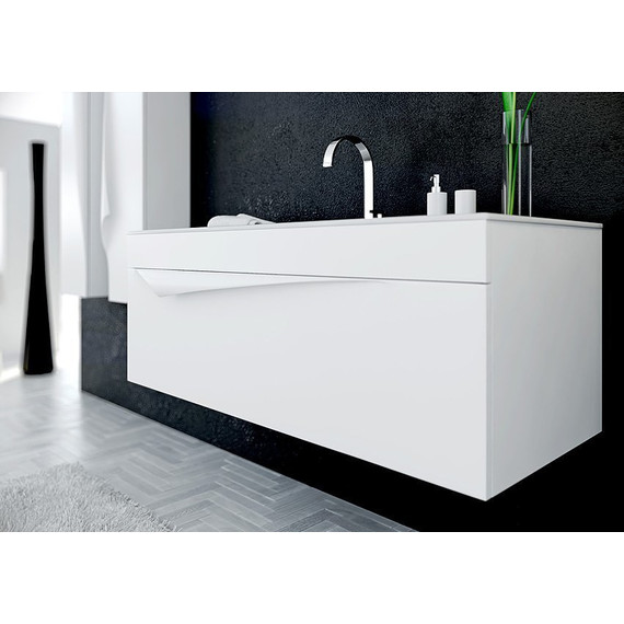 Тумба подвесная с раковиной Aqwella Clarberg Papyrus 120 см PAP0112E - фото 7