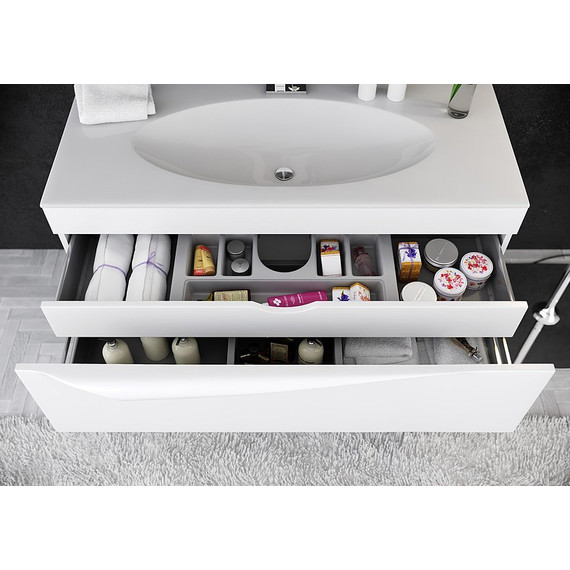 Тумба подвесная с раковиной Aqwella Clarberg Papyrus 120 см PAP0112E - фото 8