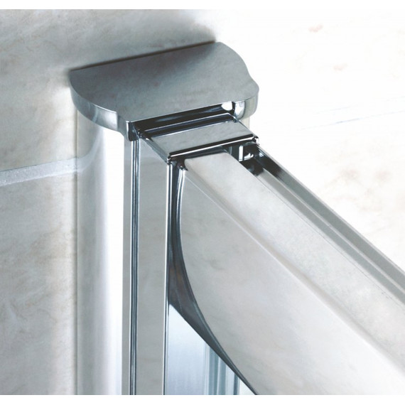 Душевое ограждение Cezares 90х90 см PRATICO-R-1-90-C-Cr, хром/прозрачное - фото 4