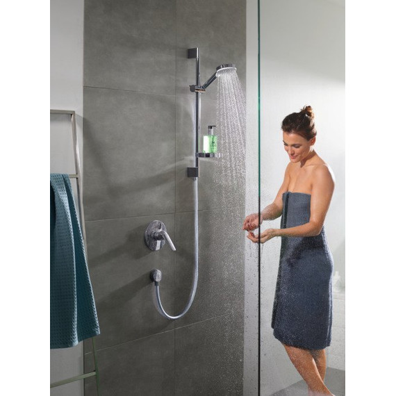Душевой гарнитур Hansgrohe Crometta Vario 26553400 со штангой 65 см, белый/хром - фото 5