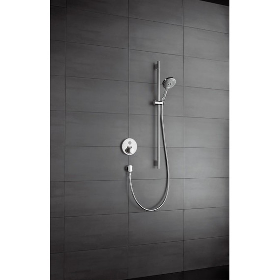 Душевой гарнитур Hansgrohe Raindance Select S 120 3jet/Unica 26631400, белый/хром - фото 4